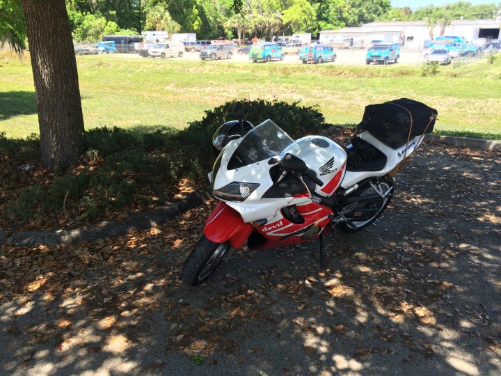 After a couple hour in the seat we both needed a little time to cool off